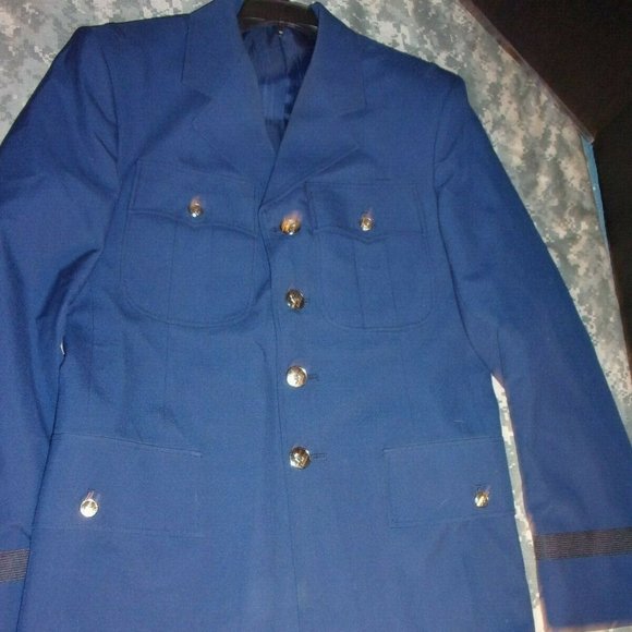 sz36ML SERVICE MEN CADET U.S AIR FORCE ACADEMY AUTHORIZED UNIFORM JACKET LD 101